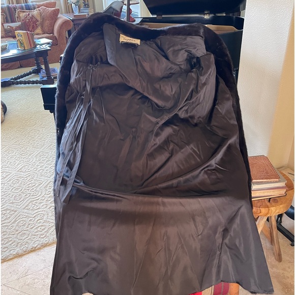 RALPH LAUREN by THE TEPPER COLLECTION NEW YORK Vtg Mahogany Mink Long Coat Nice! - Picture 9 of 14